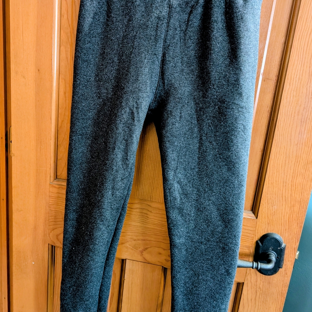 Gray Fleece Lined Leggings